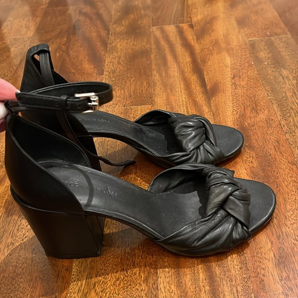 Rebecca Minkoff black chunky heel sandals - Picture 2 of 4